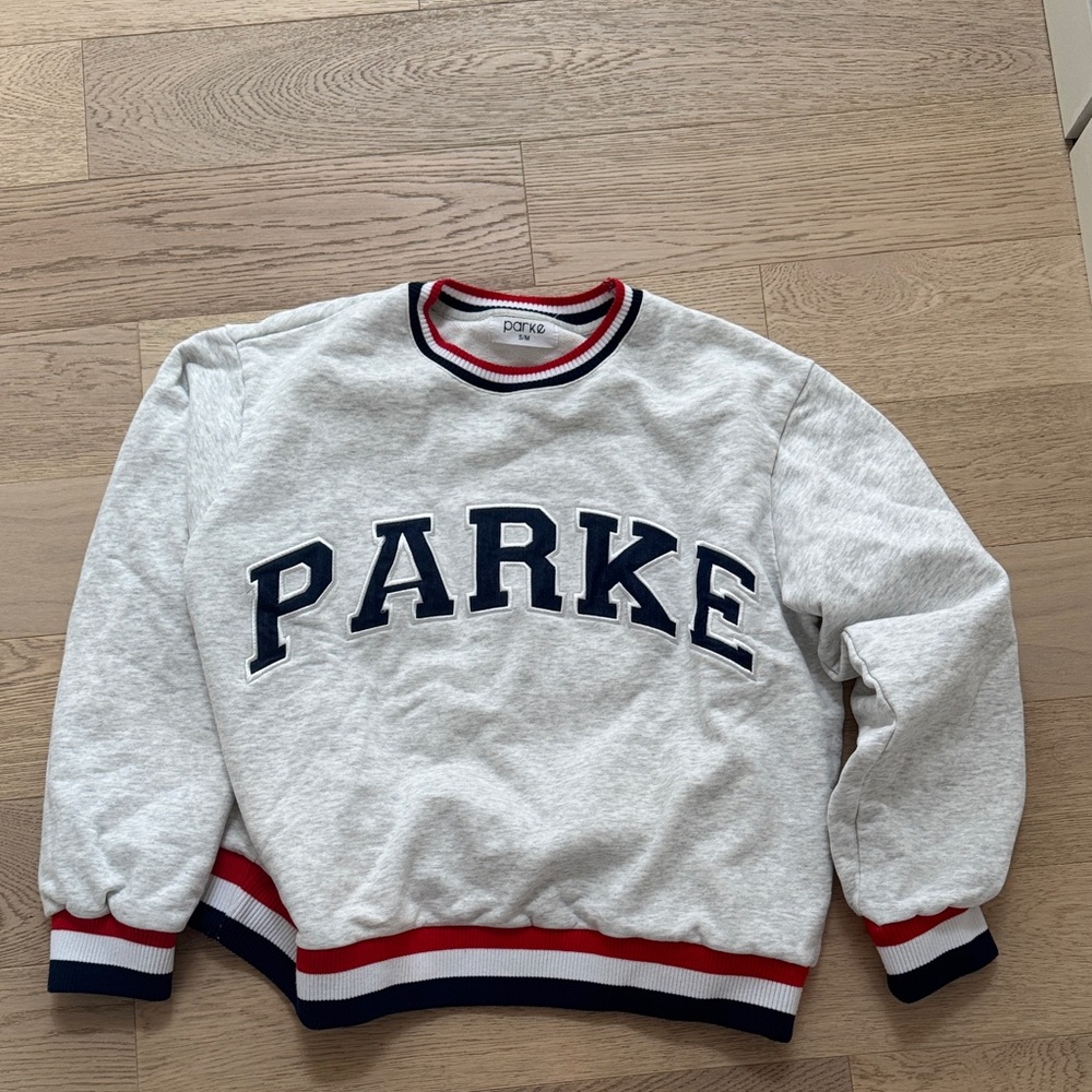 Parker Light Gray Crewneck Sweater